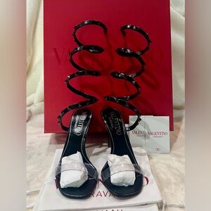 *NWT* Valentino Garavani SANDAL ROCK TRANSPARENT 100mm